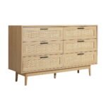 Artiss 6 Chest of Drawers - BRIONY Oak - Image 3