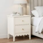 Artiss Bedside Table 2 Drawers Bedroom Storage Nightstand Beige