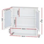Artiss Bathroom Mirror Cabinet Storage Cupboard - Image 2
