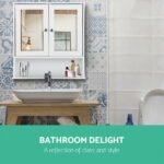 Artiss Bathroom Mirror Cabinet Storage Cupboard - Image 3