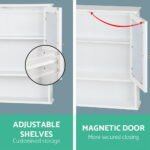 Artiss Bathroom Mirror Cabinet Storage Cupboard - Image 4