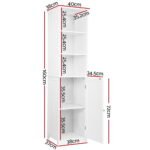 Artiss Bathroom Cabinet Storage 160cm White - Image 2
