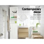 Artiss Bathroom Cabinet Storage 160cm White - Image 6