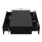 Artiss Coffee Table 4 Drawers Black Trevi - Image 2
