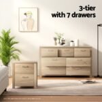 Artiss 7 Chest of Drawers - MAXI Pine - Image 6