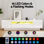 Artiss TV Unit Entertainment Unit Storage Drawer RGB LED 180cm White - Image 7