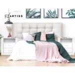 Artiss Bedside Table 2 Drawers with Shelf - TARA White - Image 6