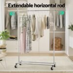 Artiss Clothes Rack Airer Rail Coat Stand Adjustable Hanger - Image 4