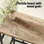 Artiss Coffee Table Side Table Walnut Anika - Image 4