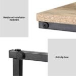 Artiss Coffee Table Side Table Walnut Anika - Image 6