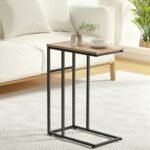 Artiss Coffee Table Side Table Walnut Anika - Image 7