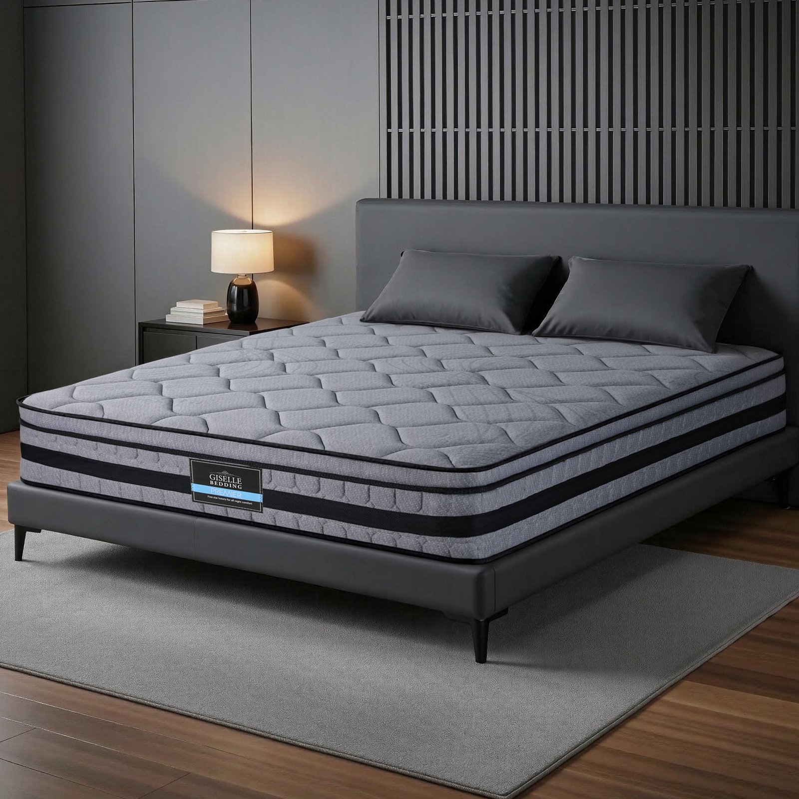 MATTRESS-B-TT34-K-00 Giselle Bedding 34cm King Mattress Hybrid, Pocket Spring Bed Mattress - Image 1