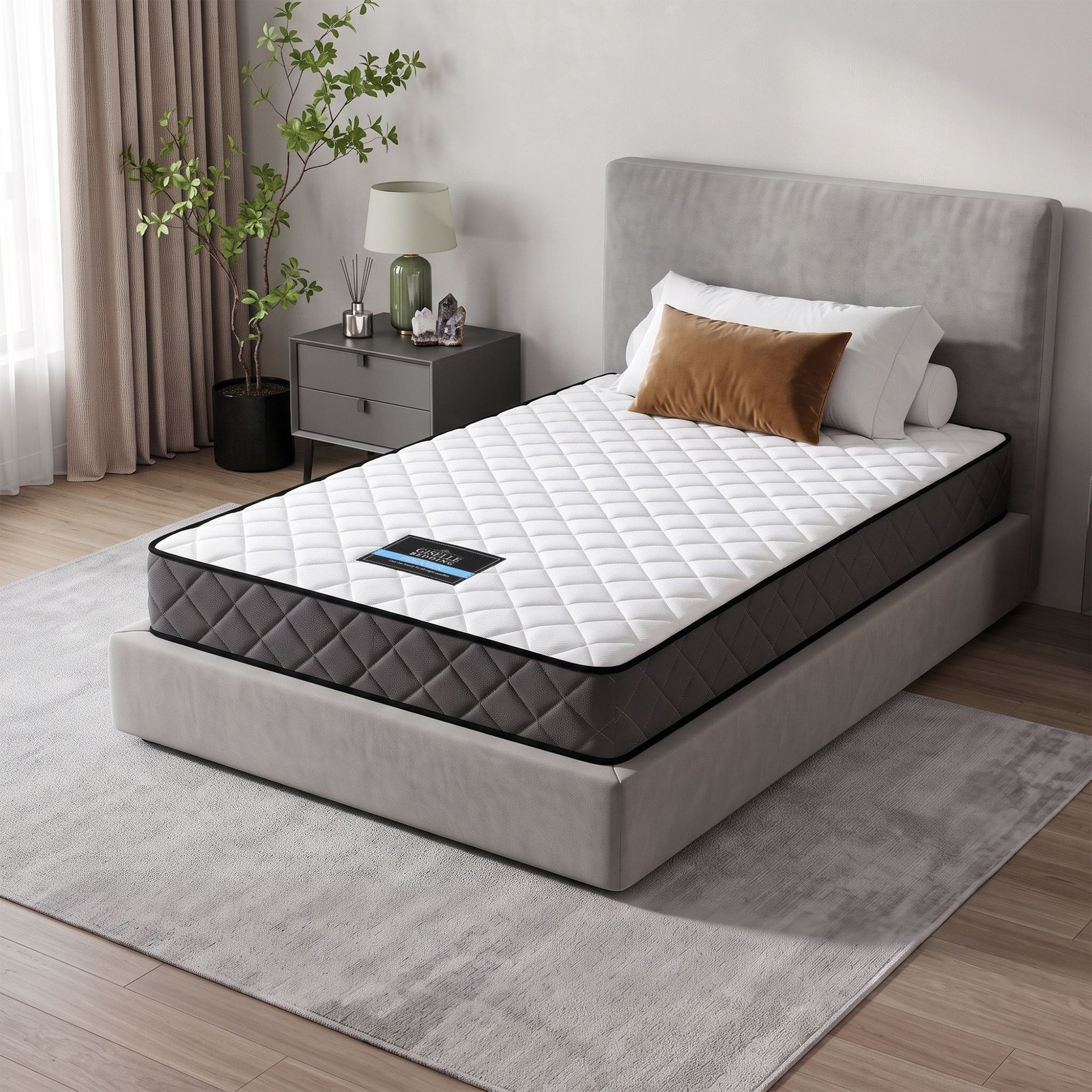 MATTRESS-BON-S-00 Giselle Bedding 16cm Mattress Tight Top Single - Image 1