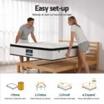 Giselle Bedding Double Mattress 30cm Pocket Spring Euro Top Medium Firm Foam - Image 11
