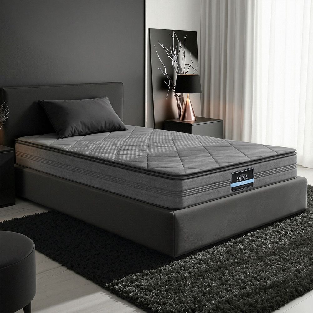 MATTRESS-PT18-SINGLE-00 Giselle Bedding 18cm Mattress Pillow Top Single - Image 1