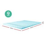 Giselle Bedding Memory Foam Mattress Topper 11-Zone 8cm Queen - Image 3