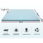 Giselle Bedding Memory Foam Mattress Topper Cool Gel 5cm Single - Image 2