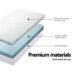 Giselle Bedding Memory Foam Mattress Topper Cool Gel 8cm Double - Image 5