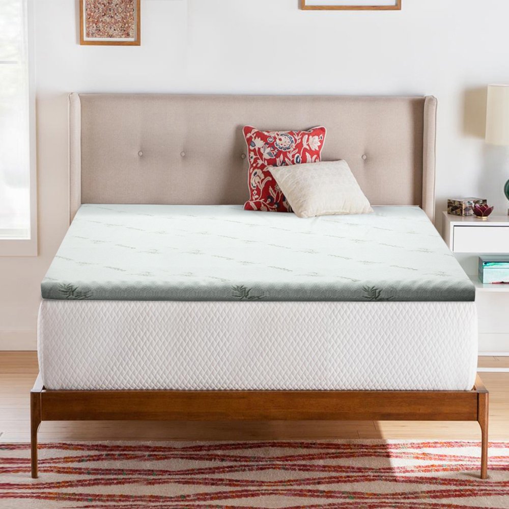 MATTRESS-TOP-C-GEL-8-Q-202502281420-00 Giselle Bedding Memory Foam Mattress Topper Cool Gel 8cm Queen - Image 1