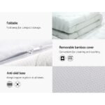 Giselle Bedding Memory Foam Mattress Topper Cool Gel 8cm Queen - Image 6