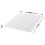Giselle Bedding Memory Foam Mattress Topper Egg Crate 5cm King - Image 2
