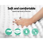 Giselle Bedding Memory Foam Mattress Topper Egg Crate 5cm King - Image 4
