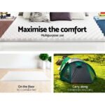 Giselle Bedding Memory Foam Mattress Topper Egg Crate 5cm King - Image 6