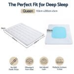Giselle 5cm Queen Memory Foam Mattress Topper Pillow Top with Gel Foam - Image 2