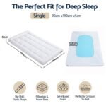 Giselle 5cm Single Memory Foam Mattress Topper Pillow Top with Gel Foam - Image 2