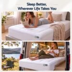 Giselle 5cm Single Memory Foam Mattress Topper Pillow Top with Gel Foam - Image 6