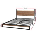 Artiss Bed Frame King Size Metal Bed Frame DANE - Image 3
