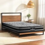 Artiss Metal Bed Frame Single Size Beds Platform with Mattress - Image 7