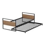 Artiss Bed Frame 2x Single Size Metal Trundle Daybed DEAN - Image 7