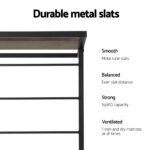 Artiss Bed Frame 2x Single Size Metal Trundle Daybed DEAN - Image 5