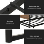 Artiss Bed Frame 2x Single Size Metal Trundle Daybed DEAN - Image 6