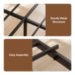 Artiss Queen Bed Frame with Charging Station & Storage Drawers Metal - Image 7