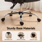 Artiss Executive Office Chair Leather Recliner Black - Image 7