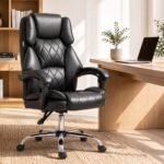 Artiss Executive Office Chair Leather Recliner Black - Image 9
