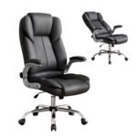 Artiss Executive Office Chair Leather Tilt Black