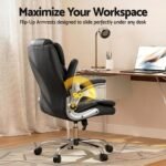 Artiss Executive Office Chair Leather Tilt Black - Image 7