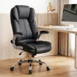 Artiss Executive Office Chair Leather Tilt Black - Image 13