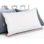 Giselle Bedding Goose Feather Down Pillow Luxury Twin Pack - Image 2