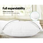 Giselle Bedding Goose Feather Down Pillow Luxury Twin Pack - Image 5
