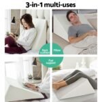 Giselle Bedding Wedge Pillow White - Image 3