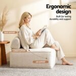 Artiss Floor Sofa Lounge Chair with Pillow - Image 4