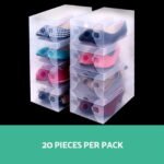 Artiss 20X Shoe Box Storage Clear Case Foldable Stackable - Image 3