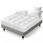 Giselle Bedding 5cm Bamboo Pillowtop Mattress Topper 1000GSM Mattress Pad for Back Pain Relief Washable Breathable Protector with 45cm Deep Pocket Queen - Image 8