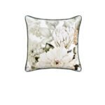 Bianca Giselle Square White Velvet Cushion