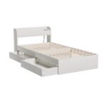 Artiss Bed Frame Single Size with Charging Ports and 2 Drawers AURA - Image 4