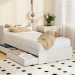Artiss Bed Frame Single Size with Charging Ports and 2 Drawers AURA - Image 8